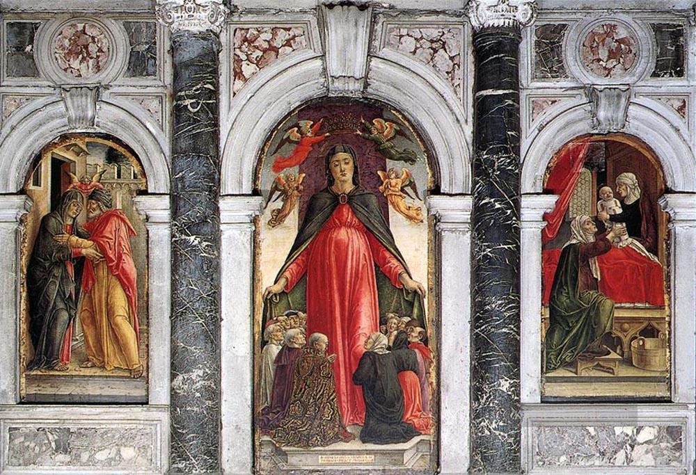 Triptych 1473 Bartolomeo Vivarini Ölgemälde